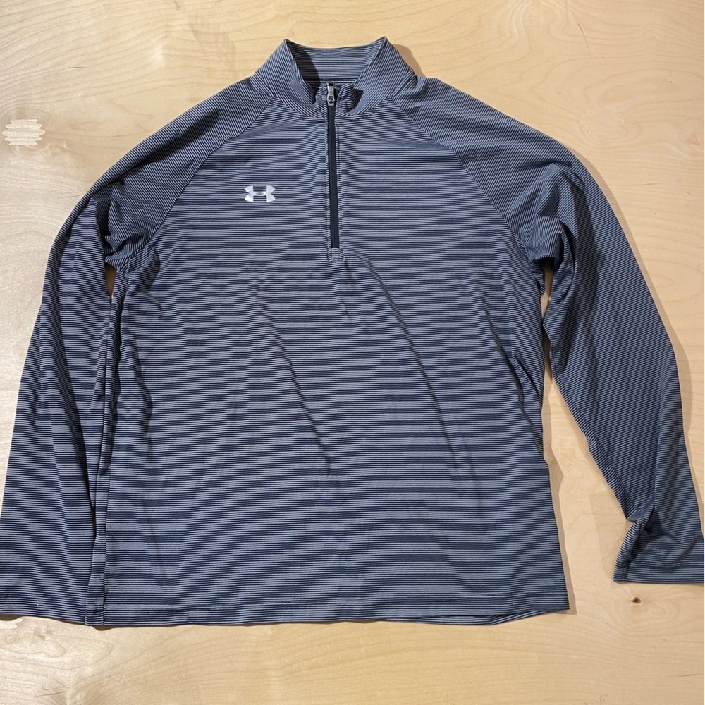 Under Armour Men's Dark Gray Quarter-Zip Shirt XL (PE)